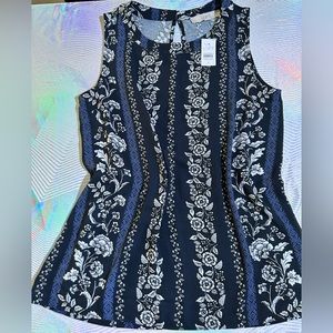 LOFT blouse, mixed floral, size S